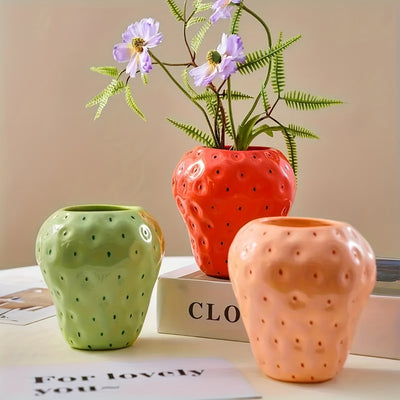 1pc/Jarrón de Flores Estilo Nórdico Hecho a Mano con Diseño Creativo y Lindo, Ideal para Sala, Escritorio y Decoración Floral - Regalo Perfecto para Fiestas, Festivales, Estudio, Balcón o Jardín, Arreglos Florales Secos