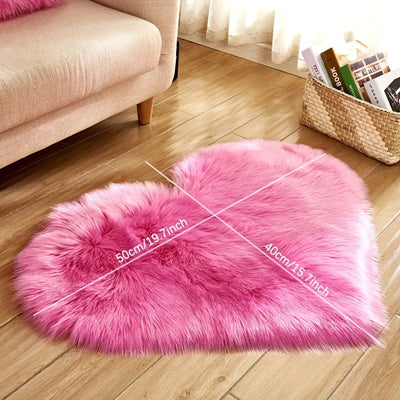 1pc, Alfombra De Área Esponjosa Alfombra De Sala De Estar En Forma De Corazón, Alfombra De Piso Interior Alfombra De Piso De Cocina Antideslizante, Alfombra De Cocina, Alfombra De Cocina, Decoración Del Hogar, Decoración De La Habitación