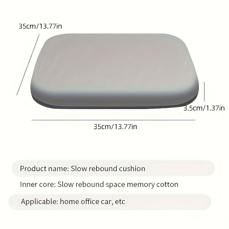 1 cojín ergonómico de espuma con memoria, antideslizante y cómodo para oficina, comedor y estudio, funda de tejido de punto lavable a mano, relleno de poliuretano, ideal para viajes, soporte para el cuello, comodidad para rodillas y piernas, cojín para s