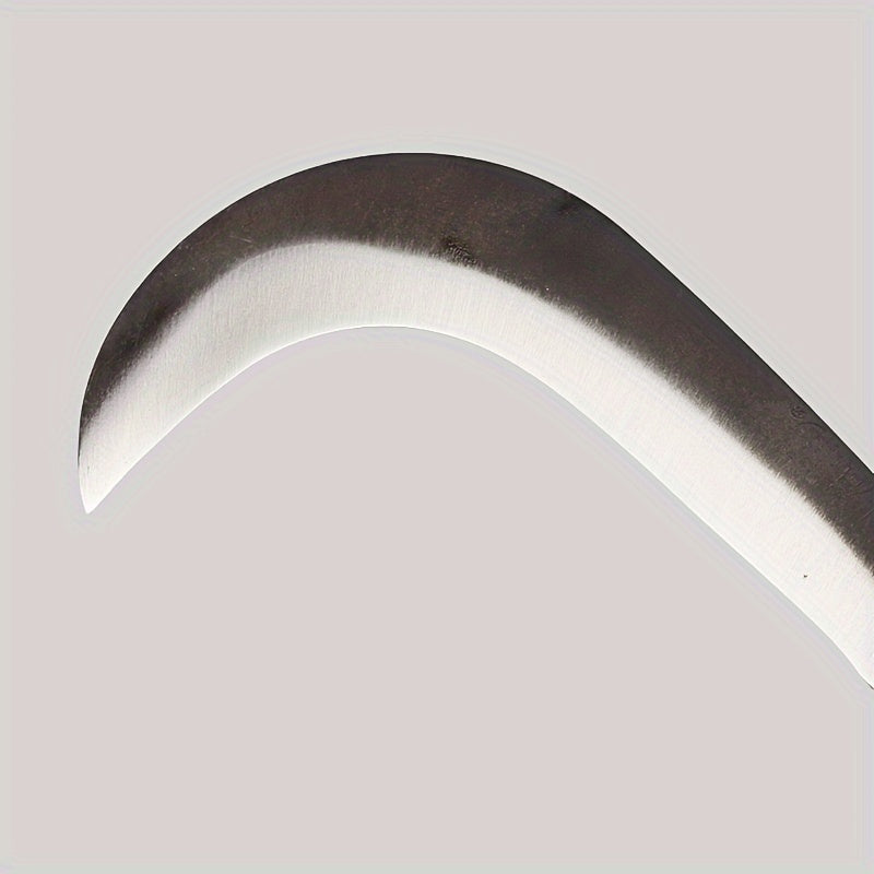 Horquilla de jardín de acero al carbono resistente con mango metálico - deshierbador, podadora y trituradora manual. Ideal para céspedes, jardines y cosecha. Duradera, sin necesidad de electricidad, perfecta para recortar, desmalezar y cortar en el huert