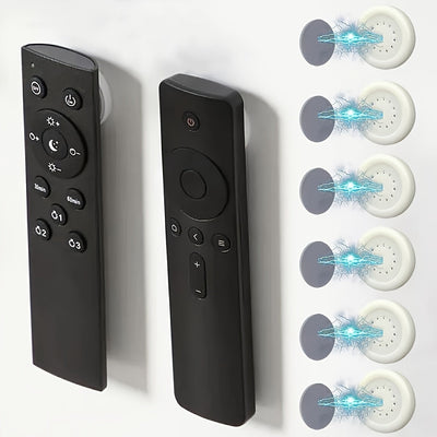 6/10pcs Ganchos Magnéticos Fuertes - Fácil Instalación de Soporte de Control Remoto Montado en la Pared, Organizador Multifuncional para Nevera y Hogar, Adhesivo Sin Taladro, Ideal para Almacenamiento de Enchufes de CA
