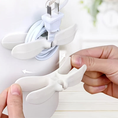 4 piezas Organizador de Cable de Silicona con Clips de Fijación para Pared - Ideal para Electrodomésticos de Cocina y Hogar, Solución de Gestión de Cables, Organización de Cables | Organizador de Cables Moderno | Portacables Duradero, Organizador de Alma