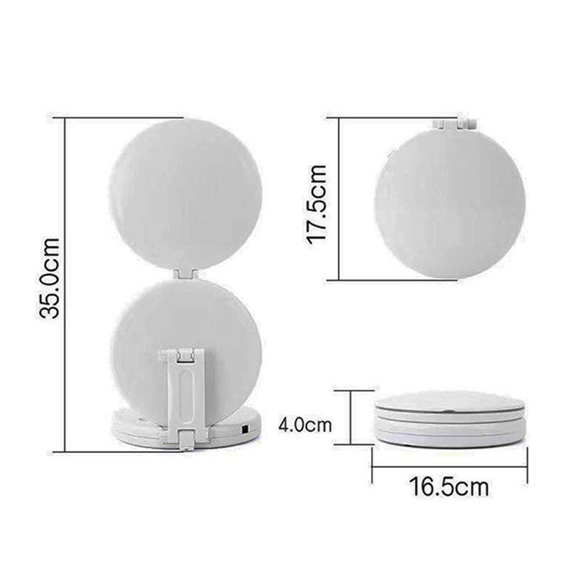 Espejo Maquillaje Doble Plegable LED Aumento X5 RF 4889