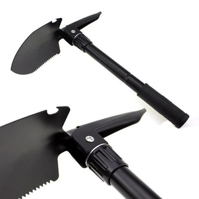 Pala Táctica Plegable Supervivencia Camping 3 En 1 Multiusos + Estuche Nylon RF 268