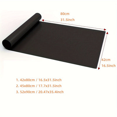 Alfombrilla de Parrilla de Teflón Extra Grande - Resistente al Calor, Fácil de Limpiar, Tela de PTFE para BBQ, Revestimiento de Horno y Bandeja para Hornear - Protector de Estufa de Gas DIY Cortable a Medida - 3 Tamaños Disponibles