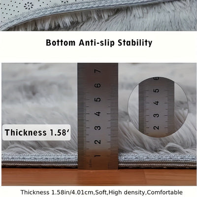 1pc Alfombra mullida para el suelo, alfombra absorbente y de secado rápido para la cocina, alfombra antideslizante y súper suave para la entrada, para el baño, el dormitorio, la cocina, la sala de estar, suministros ideales para el baño, decoración del h
