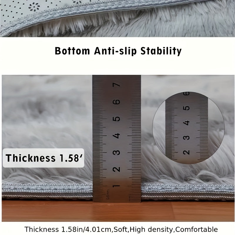 1pc Alfombra mullida para el suelo, alfombra absorbente y de secado rápido para la cocina, alfombra antideslizante y súper suave para la entrada, para el baño, el dormitorio, la cocina, la sala de estar, suministros ideales para el baño, decoración del h
