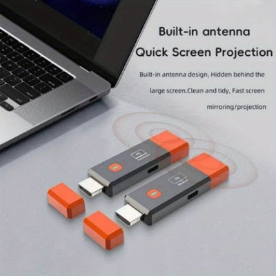 Transmisor y Receptor sin varillas HDTV-Compatible 1080P 50m Extensor Portátil de Video y Audio para TV, Cámara, PC, Proyector o Monitor Plug and Play 2.4G/5.8G Baja Latencia 8TXs a 1RX para Hogar u Oficina