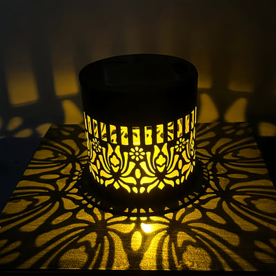 2 piezas, lámpara de pared solar nueva con luz y sombra para cercas exteriores, lámpara decorativa LED cálida, iluminación exterior para patios, jardines, terrazas, escalones, pasillos, sin cableado, regalo ambiental para paisajes
