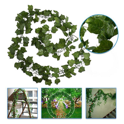 Enredadera Decorativa Larga X12 Follaje Artificial Decoración Hogar Jardín RF 409