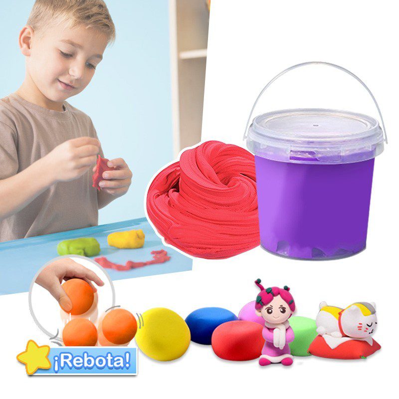 Plastilina Elástica Foamy 100g  Moldeable Flexible Manualidades RF PLS
