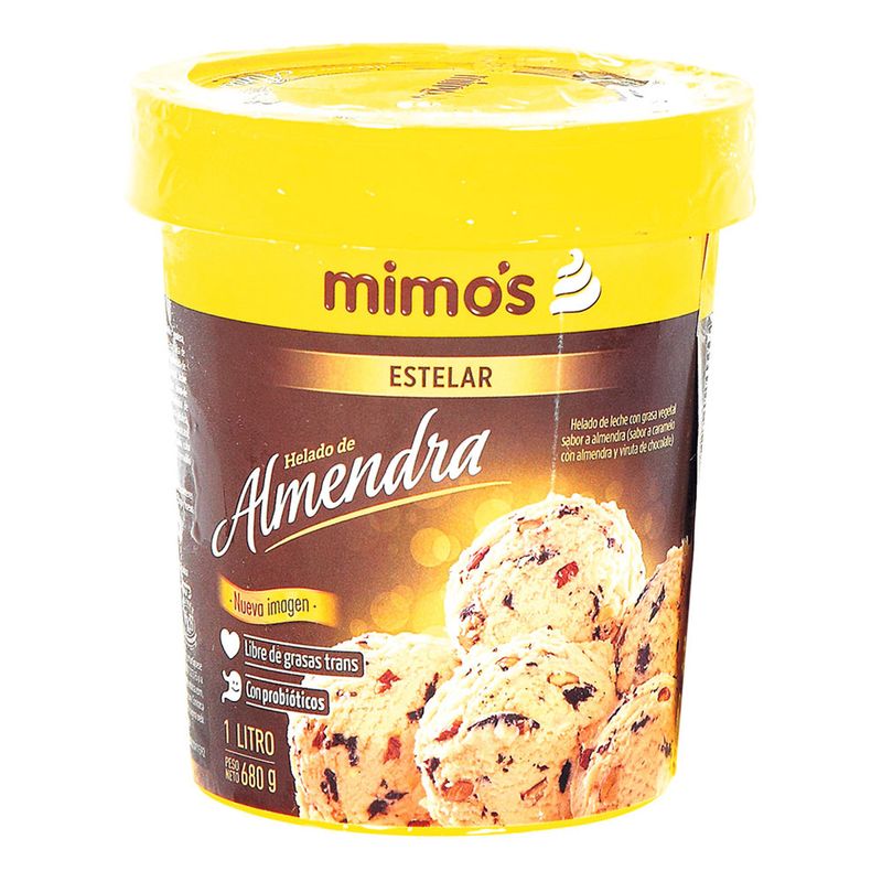 HELADO MIMOS 680G ALMENDRA