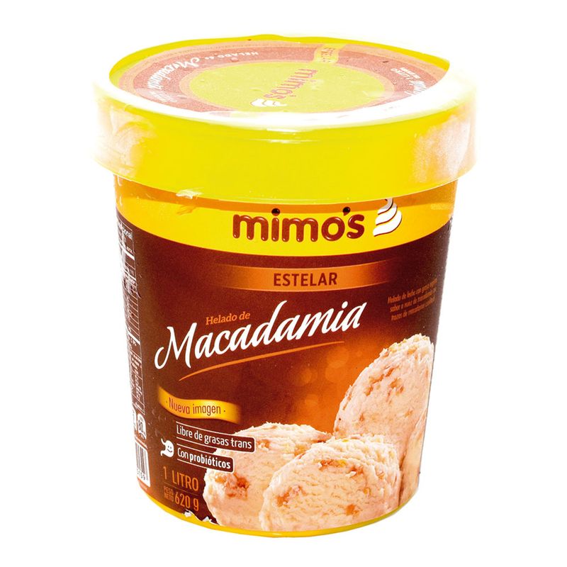 HELADO MIMOS 620G MACADAMIA