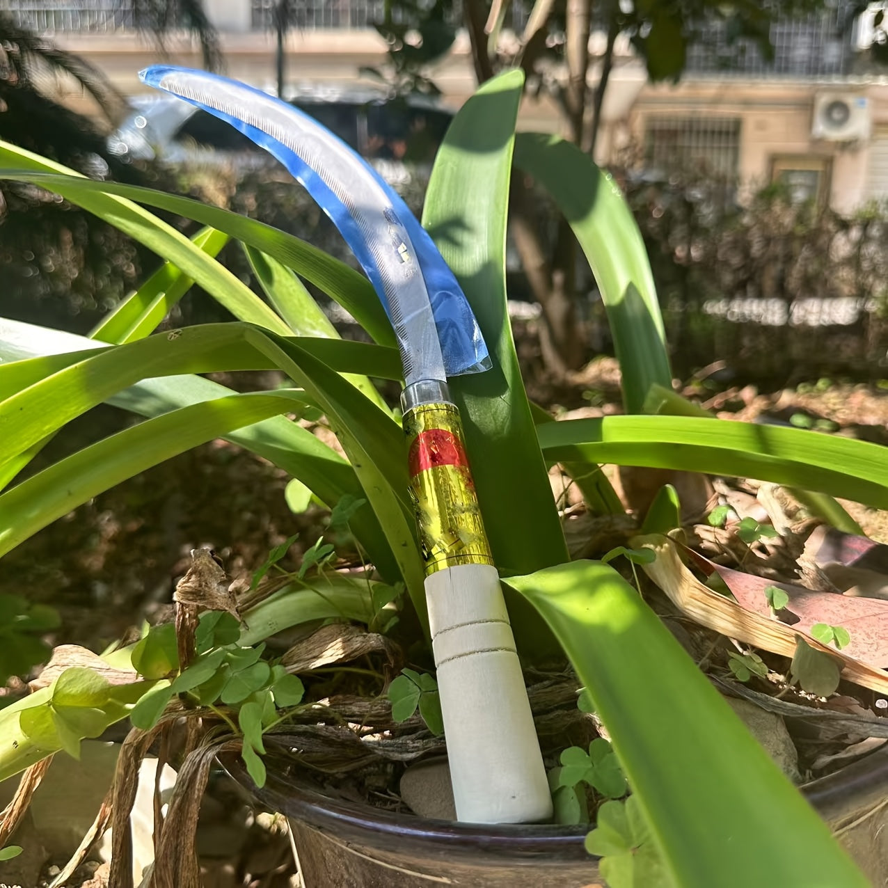 Juego de 4 cuchillos de cosecha serrados para cortar césped al aire libre, cuchillos de corte de granja con dientes de sierra, corte de plantas, arroz, varios tipos de césped, pequeñas ramas, cuchillos especiales para maíz.