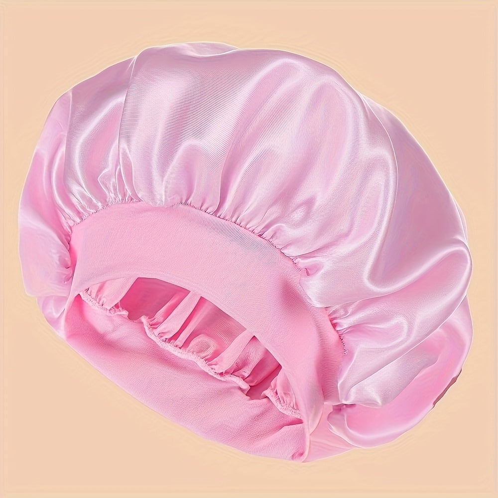 Gorro para dormir sin aroma, de acetato, con banda elástica ancha – Gorro de baño cómodo para uso diario