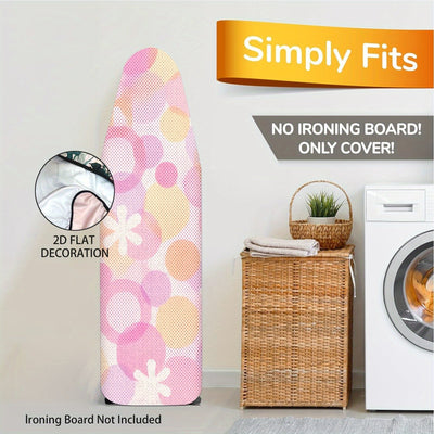 Fundas para Tabla de Planchar Resistentes con Superficie Antideslizante - Protector de Tamaño Completo, Lavable a Máquina, Apta para Mesas de Planchar Estándar (Tabla No Incluida) - Decoración para Lavandería en Rosa/Beige/Gris/Azul/Rojo//Blanco - Acceso