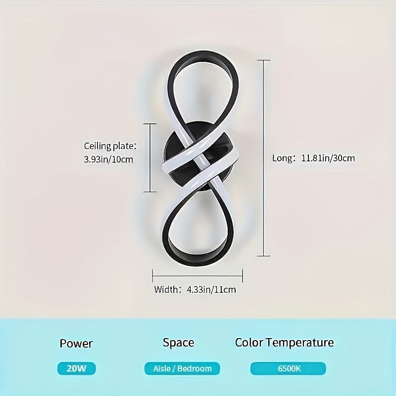 Lámpara de techo LED moderna con 3 ajustes de temperatura de color (3000K, 4500K, 6500K) - Diseño elegante en blanco y negro, ideal para sala, dormitorio, cocina, ático, pasillo y balcón, luz de techo moderna|Diseño delgado|Construcción duradera en metal