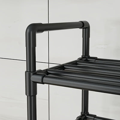 Carro de Cocina Metálico con Ruedas de 6 Niveles y Estantes Ajustables - Organizador Multifuncional para Cocina, Baño, Sala de Estar, Oficina - Fácil Montaje, Diseño Ahorrador de Espacio, Unidad de Almacenamiento Versátil | Estantería de Aspecto Industri