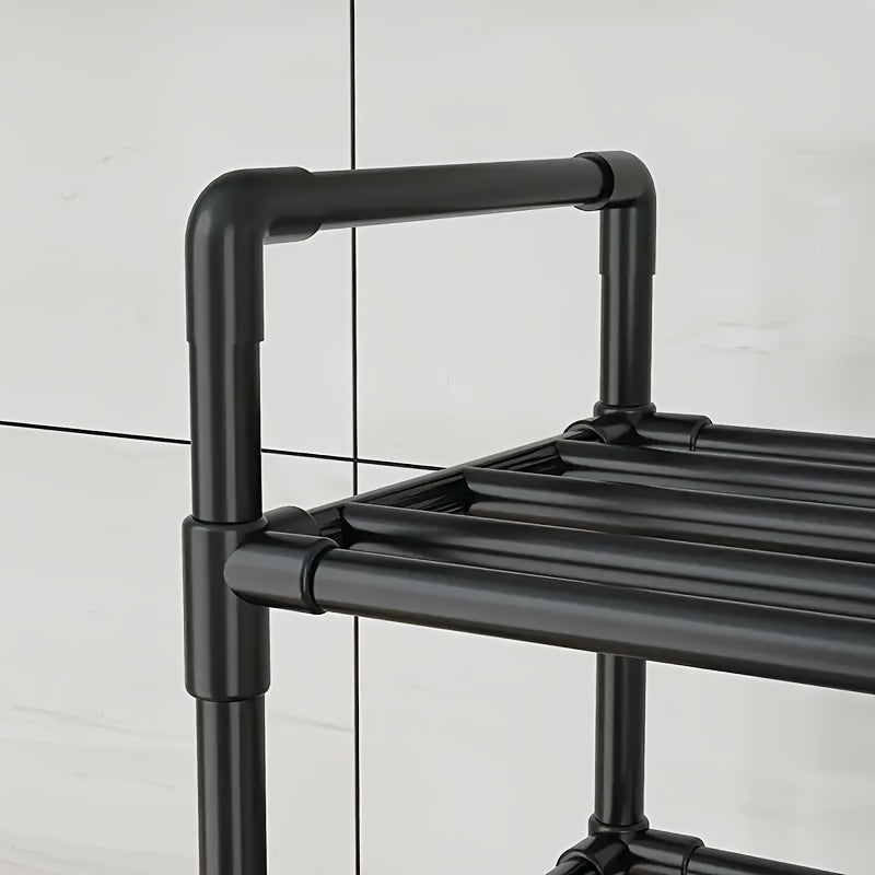 Carrito organizador multiusos con ruedas, resistente metal, ideal para cocina, sala, balcón y baño