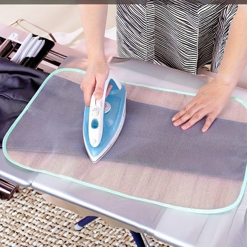 1 pieza de almohadilla de malla para planchar de fibra de poliéster resistente - Resistente a altas temperaturas, antiadherente, protege la ropa y las planchas, fácil de limpiar, disponible en varios colores, protector de malla para lavandería | Almohadi
