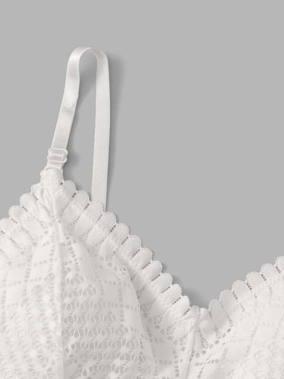 Bralette Triangular De Encaje, Lenceria