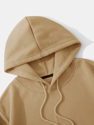 Ezwear capucha unicolor con cordon crop con forro termico