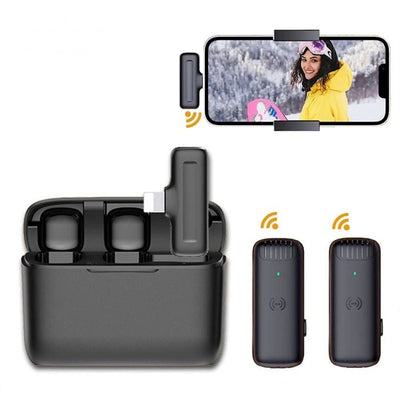 Micrófono De Solapa Recargable Doble J13