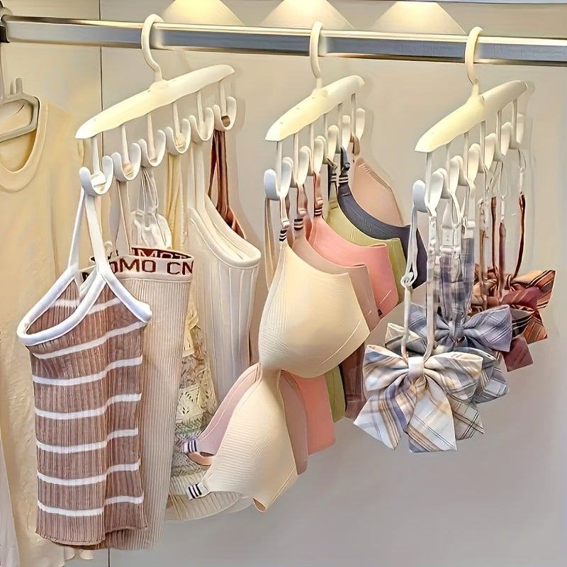 Gancho giratorio de 12 ganchos para ahorrar espacio - Ideal para corbatas, ropa interior, chalecos y faldas | Organizador portátil perfecto para dormitorios y almacenamiento en el hogar