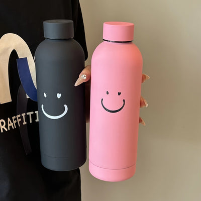 Botella de agua de acero inoxidable con tapa segura, 1 unidad, lavado a mano, reutilizable y multifuncional para hombres, mujeres, estudiantes y oficina, portátil para viajes y uso en vehículos, termo aislante no eléctrico