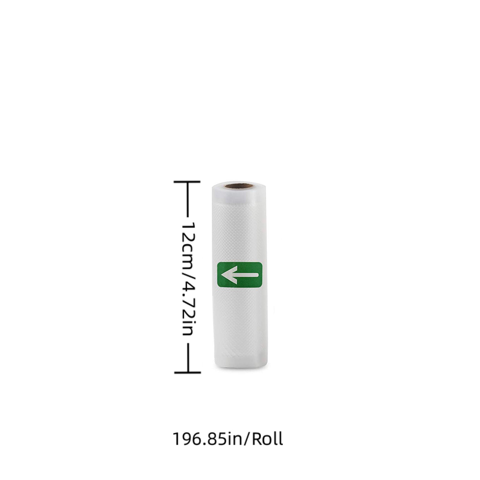 1 Rollo de Bolsas para Alimentos al Vacío de 500cm (16.4 pies) - Transparentes, Sellado Hermético para la Frescura, Ideales para Sous Vide, Almacenamiento de Comida y Organización de Cocina, Material de Polietileno