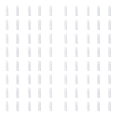 100pcs Cubiertas De Punta De Rejilla De Lavavajillas, Tapas De Extremo Redondo Flexibles Para Organizador De Estantes, Tapas De Punta De Protector De Hilo De Alambre, 1.5 / 2.49 Cm De Largo