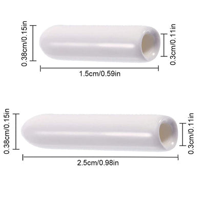 100pcs Cubiertas De Punta De Rejilla De Lavavajillas, Tapas De Extremo Redondo Flexibles Para Organizador De Estantes, Tapas De Punta De Protector De Hilo De Alambre, 1.5 / 2.49 Cm De Largo