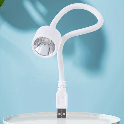 2 Piezas de Lámpara Mini Secadora Flexible para Uñas, Herramienta de Secado USB para Manicura, Sin Pilas Requeridas, Adaptador No Incluido