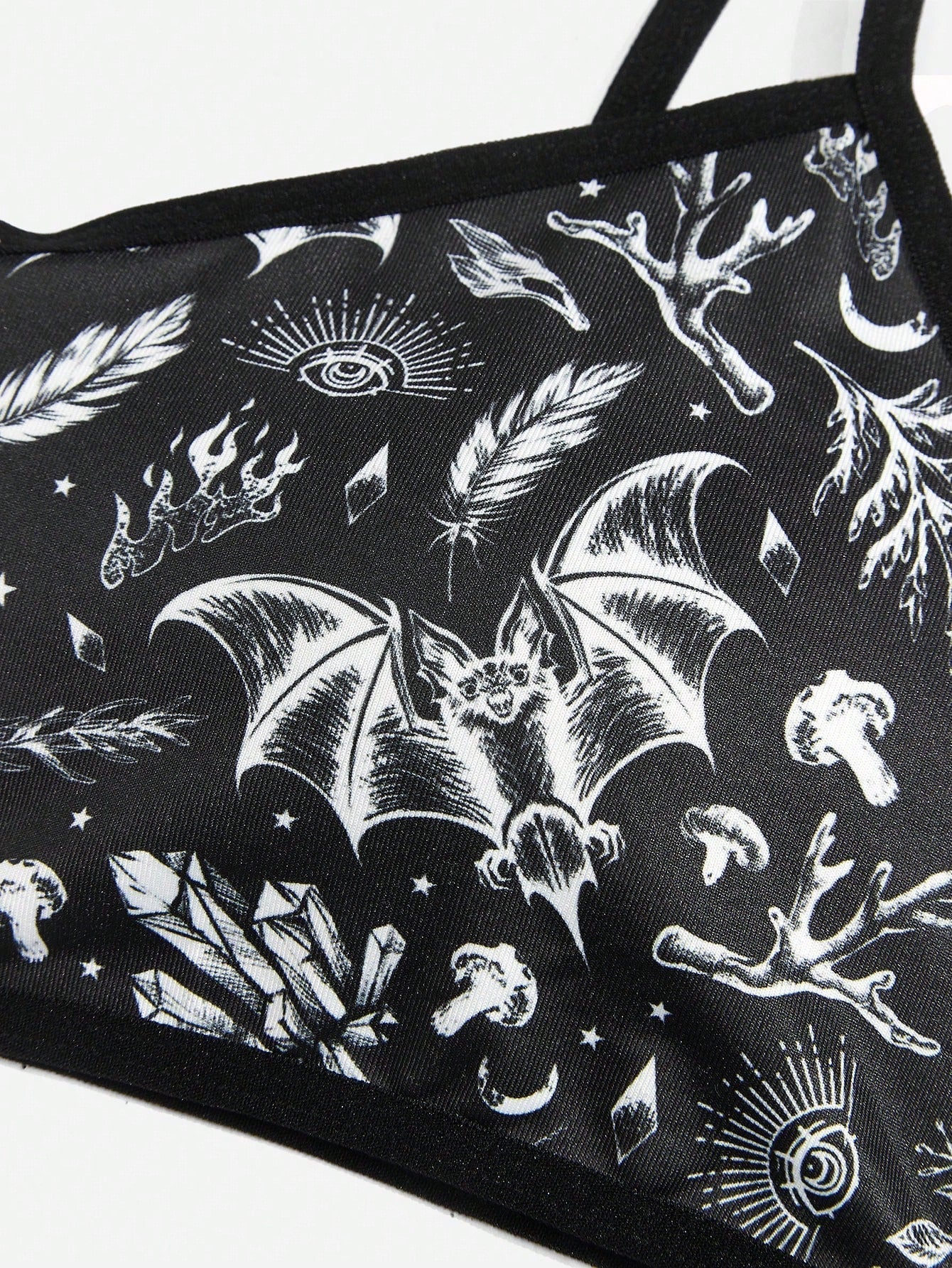 ROMWE Goth Sujetador con estampado