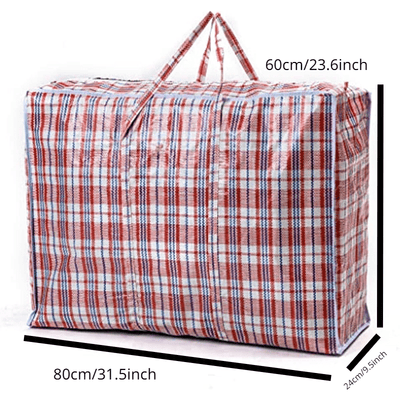 1pc Bolsa de Almacenamiento Multiusos Jumbo - Resistente, con Cierre, Reutilizable, para Mudanzas y Organización de Ropa