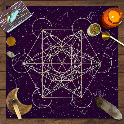 1 Pieza, Tapiz De Tarot, Mantel De Tarot Del Zodiaco, Paño De Altar De Bufanda Negra, Paño De Tarot, Baraja De Tarot, Póster De Arte De Decoración De Dormitorio De Brujería Bohemia, Suministros Para Fiestas, Decoración De Fiestas, Decoración Del Hogar, D