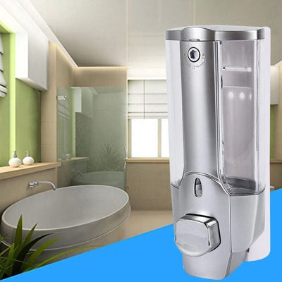 Dispensadores De Jabón Manuales De 1 Pieza, Bomba Dispensadora De Jabón Manual Montada En La Pared, Contenedor De Gel De Ducha De Loción De Champú De 350 Ml, Dispensador De Loción De Plástico Para Baño, Accesorios De Baño