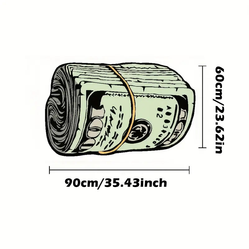 Alfombra de imitación de cachemira con estampado de hojas vintage - Suave, antideslizante, tapete para sala de estar, dormitorio y cocina - 59,99 x 89,99 cm