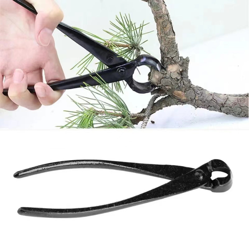 1pc Cortador De Perilla De Bonsai Cortador De Borde Cóncavo Pinzas De Corte De Raíz Tijeras De Corte De Bola Paisaje Modelado Jardín Herramientas De Bonsai 210mm