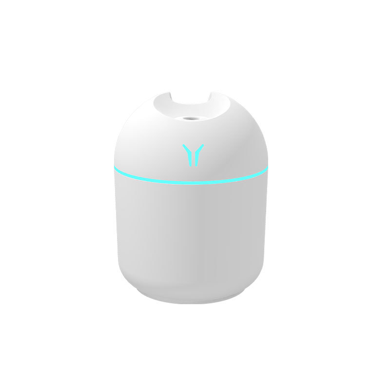Humedificador de aromaterapia colorido con USB, purificador de aire ultrasónico y difusor de aceites esenciales para coche, dormitorio, salón, oficina - Plástico, alimentado por USB, funcionamiento de baja tensión, uso multi-escena