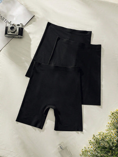 3 piezas shorts de seguridad unicolor