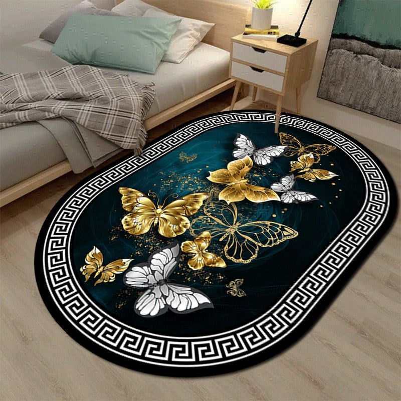 1 Pieza, Alfombra De Área Lavable Antideslizante, Lujo Ligero, Estilo Chino, Decoración De Sala De Estar, Alfombra De Área Grande, Dormitorio, Cabecera, Estudio, Oficina, Decoración De Halloween, Decoración De Navidad