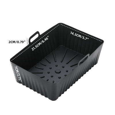 Revestimientos de silicona para freidora de aire, bandeja para hornear reutilizable para cocina, accesorios para freidora de aire