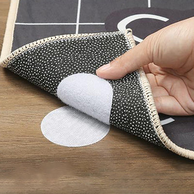10 Piezas, Pegatinas Antideslizantes Para Alfombras Y Sofás, Pegatinas Adhesivas De Gancho Y Bucle Para Suelo Para Alfombras Y Muebles, Accesorios De Decoración Del Hogar