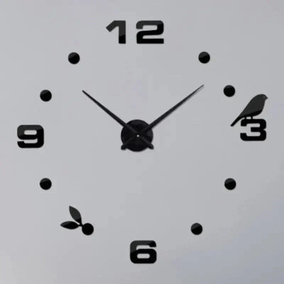 Reloj de Pared con Cronografo de Cuarzo 3D