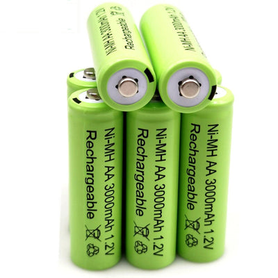 Batería recargable AA de níquel MH, 1.2V 3000mAh, para juguetes, micrófonos, MP3, celulares, control remoto y linternas LED