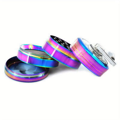 Molino de especias manualmente diseñado con un mango colorido - un accesorio de cocina portátil.