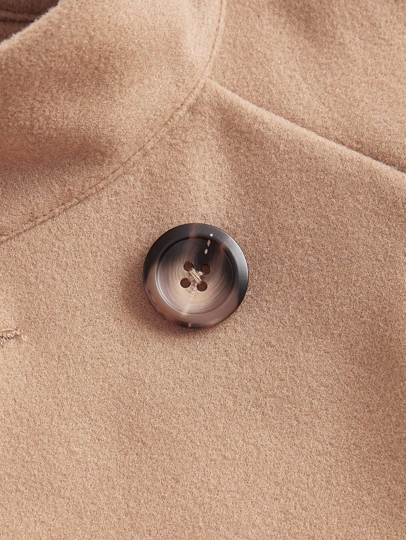 Vintamour abrigo capa elegante con cuello de pie de unicolor para mujer, para otono/invierno