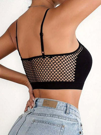 Lenceria Sexy Para Mujeres Con Parches De Malla