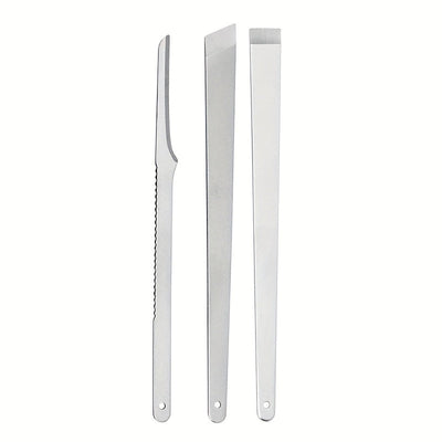3 piezas de acero inoxidable Juego de pedicura, cuchillos de cuidado de pies sin fragancia para eliminación de piel muerta y callos, manual, no requiere batería